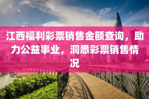 江西福利彩票销售金额查询，助力公益事业，洞悉彩票销售情况