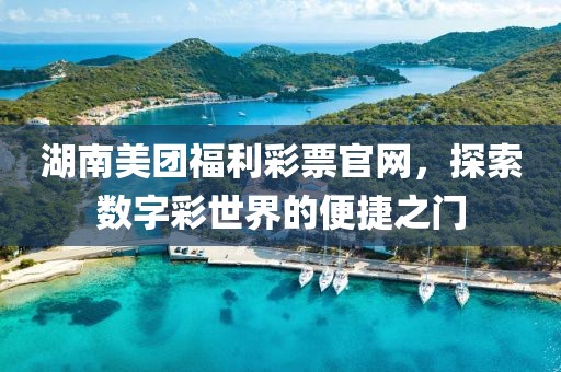 湖南美团福利彩票官网，探索数字彩世界的便捷之门