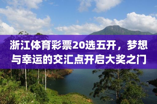 浙江体育彩票20选五开，梦想与幸运的交汇点开启大奖之门