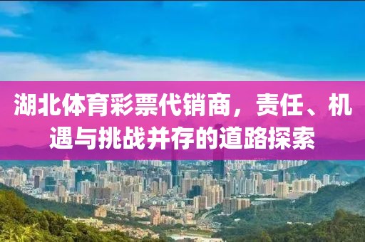 湖北体育彩票代销商，责任、机遇与挑战并存的道路探索