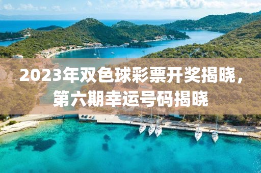 2023年双色球彩票开奖揭晓，第六期幸运号码揭晓