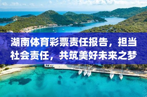 湖南体育彩票责任报告，担当社会责任，共筑美好未来之梦