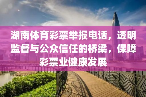 湖南体育彩票举报电话，透明监督与公众信任的桥梁，保障彩票业健康发展